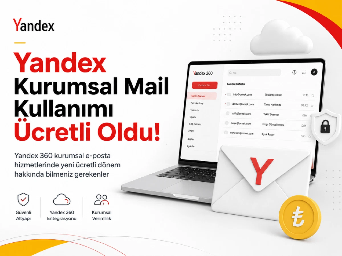 Yandex Kurumsal Mail Kullanımı Ücretli Oldu